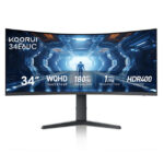 KOORUI 34E6UC 34-inch VA WQHD 165Hz Curved Gaming Monitor