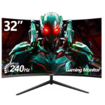 Gawfolk GF320C 32 Inch Curved Gaming Monitor 240Hz, 1800R PC Monitor Full HD 1080P