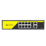 Ai Smart Switch100/1000Mbps POE Switch IEEE 802.3 af/atNetwork Switch Ethernet Standardized RJ45 Port for POE Cameras