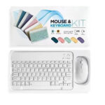 Wireless Bluetooth Keyboard and mouse full set -White