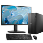 Dell Tower Core i3-14th GEN 8GB RAM 512GB SSD Win 11 Pro Desktop With - Dell SE2225HM 21.5-inch Full HD Monitor - Full Set
